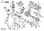 Bosch 0 603 387 103 Psb 500-2 Percussion Drill 230 V / Eu Spare Parts